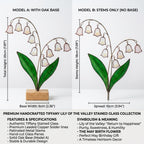 May Birth Flower Glass Art on Stand Lily of the Valley Suncatcher Cottagecore Window Sill Decor Plant Lover Gift Spring Aesthetic