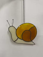 Stained Glass Snail Suncatcher | Cottagecore Window Decor