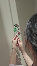 Handmade Stained Glass Lotus Flower – July Birth Flower Suncatcher